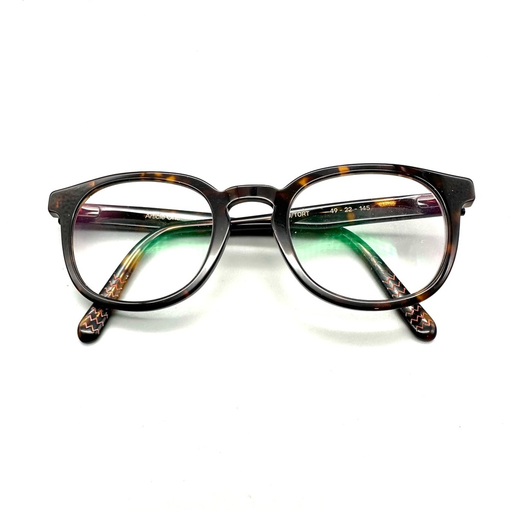 Article One Round Ward Tortoise Eyeglasses Frames 49-22-145